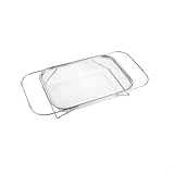 Cesta escurridora de acero inoxidable con marco expandible para frutas,5 x 21 cm)