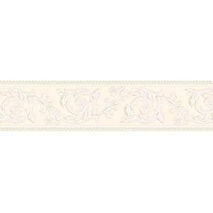 A.S. Création Zelfklevende rand Only Borders boord klassiek floral 5,00 m x 0,13 m crème Made in Germany 906212 9062-12…