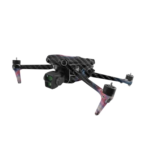 Image of MightySkins Carbon Fiber Skin Compatible with DJI Air 3 - Red Giant | Protective, Durable Textured Carbon Fiber Finish | Easy to Apply, Remove, and Change Style