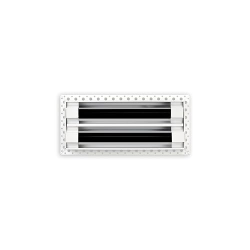 Image of BUILDMART - 10x4 MUD-in Air Vent Cover - Drywall MUD in White Air Vent - MUD Linear Slot Diffuser - Register Grille for Ceiling and Walls - Texas Buildmart
