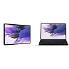 SAMSUNG Galaxy Tab S7 FE 2021 Android Tablet 12.4” Screen WiFi 64GB, Mystic Black Tab S7 FE and S7+ Lite Slim Keyboard Cover Black