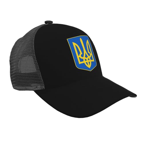 Lesser Coat of Arms of Ukraine Unisex Mesh Baseball Caps - Classic Adjustable Hat