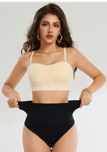 Image of ALYNE Women's Thong Shapewear with Anti-Rolling Strip, High Waist Tummy Control, Butt Lifting Body Shaper Girdle Briefs for Women, Waist Slimming Shaping Panties