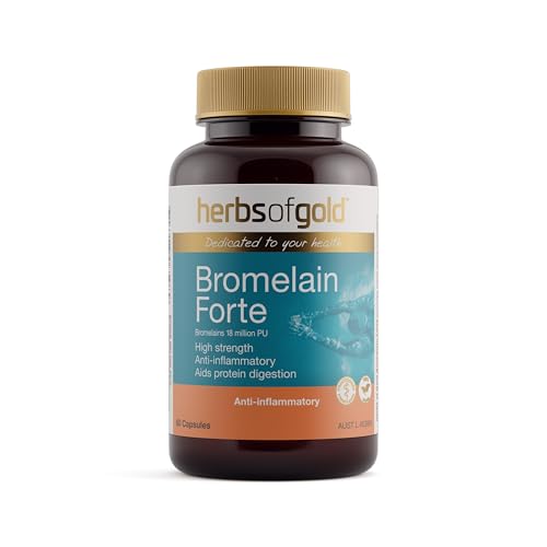 Herbs of Gold Bromelain Forte - 60 Capsules