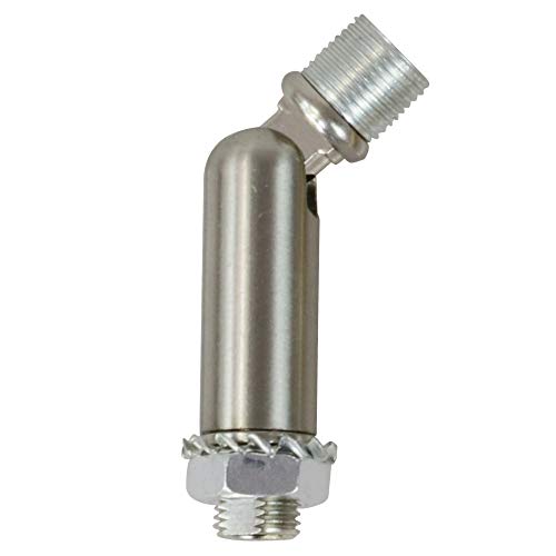 Image of MELUCEE Brushed Nickel Sloped Ceiling Adapter for Chandeliers Pendant Lights 1 Pcs, Suitable for Vaulted or Angled Ceilings