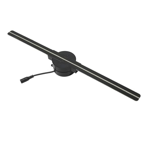 3D-Hologramm-Lüfter, 16,5-Zoll-WiFi-3D-Hologramm-Projektor, 3D-Hologramm-Werbedisplay mit 224 LED-Lichtperlen für Business Store Signs Bar (EU-Stecker)