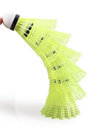 Badminton Shuttlecocks 6 Pack | Durable Plastic Birdies | Lightweight + High‑Flight | Stable Fast Flight | Indoor & Outdoor Game Set – Green-image-11