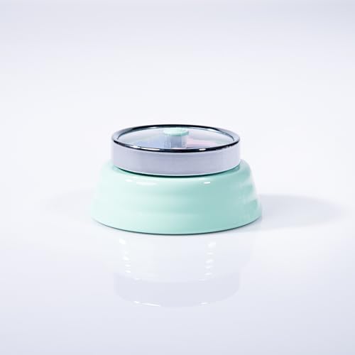 Image of Gibox Round Retro Kitchen Timer for Cooking (Green) Stainless Steel Megnatic Bottom Mechanical Loud Alarm, 60 Min Count Stopwatch for Time Management Analogue Clock Reminder for Various Activity
