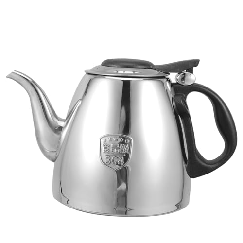 MAGICLULU Bollitore da Tè con Manico Ergonomico 1 5 L Fondo Piatto Bollitore da Cucina Capacità