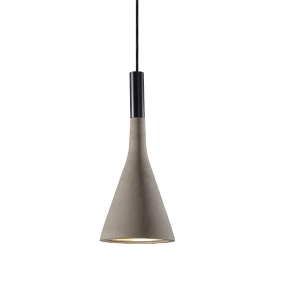LYMSXAZOU Industrial Style Cement Hanging Light, Personalized Single-Head Pendant Lamp Lampshade, E27screw Ceiling Chandelier, Balcony Restaurant Decoration Lighting Fixtures