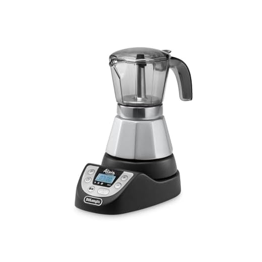 De'Longhi EMKP42.B - Cafetera moka eléctrica, 450 W, 1 L, plástico, negro/plata