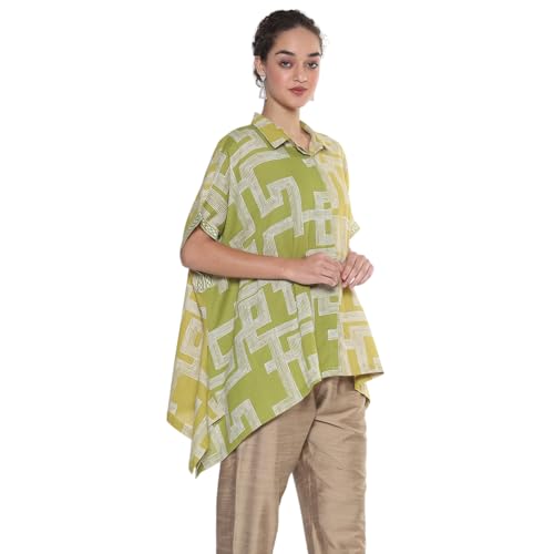 Chemise droite BIBA en viscose mélangée au tomber fluide unique - 5