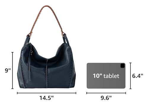 Image of The Sak Los Feliz Hobo Purse - Premium Large Leather Women's Handbag for Everyday & Travel - Durable Purse With Zipper Pocket