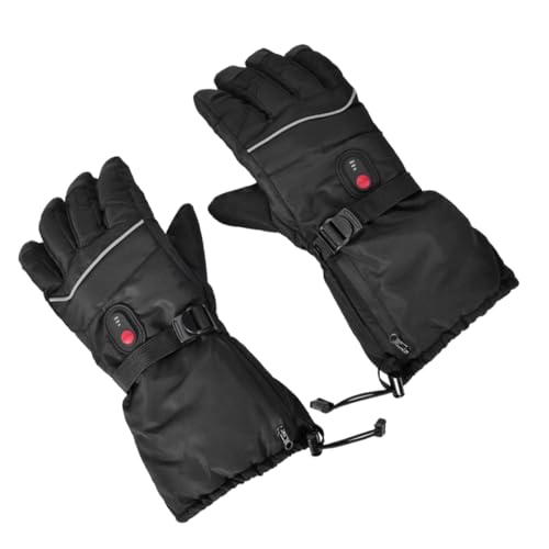 Anneome Ski Gloves Men Women Electric Heated Mittens Adjustable Heat Waterproof Windproof for Outdoor