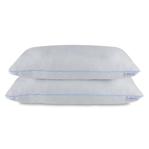 Tempur-Pedic TEMPUR-Cloud® Adjustable + Cooling Pillow, Queen - 2-Pack