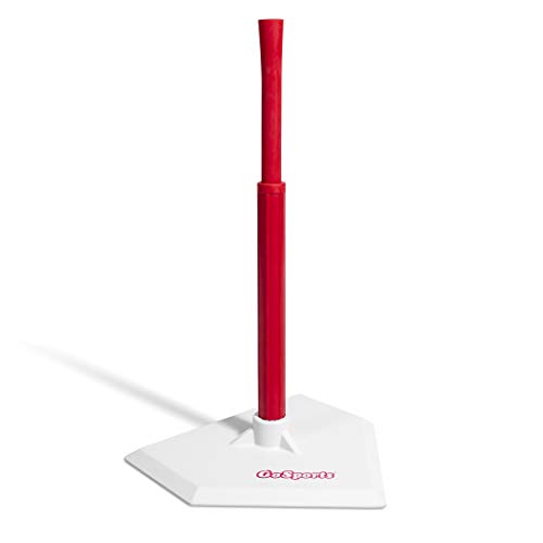 GoSports Baseball & Softball Batting Tee | Adjustable Height Rubber Tee for All