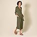 Amazon Essentials Women's Lightweight Waffle Full-Length Bathrobe (Available in Plus Size), Olive, Medium