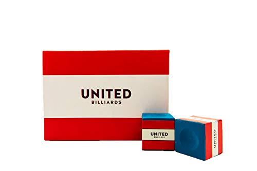 United Billiards Pool Chalk - 12 Cubes (Blue)