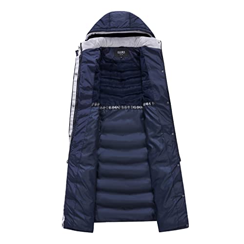 ELORA 47" Women's Winter Coat Heavyweight Full Length Fleece Lined Maxi Puffer Long Coat4