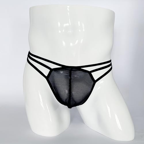 Custom Letter Name Men'S Thong Briefs Breathable Mesh Sexy Low Rise T-Back Bikini Underwear G-String With Diy3