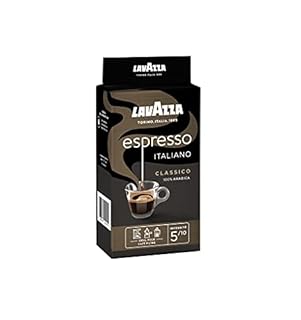 LAVAZZA - Café Moulu Espresso Italiano Classico - Café italien - 100 % Arabica - Équilibré - Intensité 5 - Paquet de 250 g