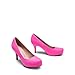 DREAM PAIRS Tiffany Women's Classic Elegant Versatile Low Stiletto Heel Dress Platform Pumps Shoes,Size 6,Fuchsia/Suede,TIFFANNY