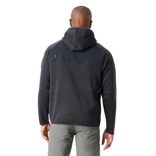 BASS OUTDOOR Men's Front 1/4 Snap Hoodie Pullover Sweater with Kangaroo Pocket Standard3
