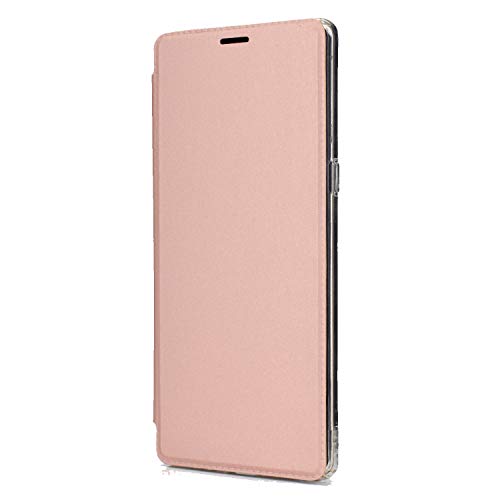 Hülle® Ultra Thin PU TPU Flip Case with Card Slot and Stand Function for Sony Xperia XZ3(Rose Gold)