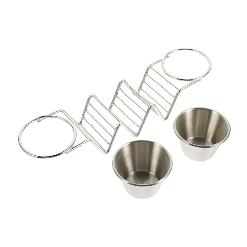 DECORNIJIA Soporte para Tacos de Acero Inoxidable con Taza para Salsa Estante Resistente para Enfriar y Escurrir Alimentos Organizador de Cocina para Burritos y Panqueques