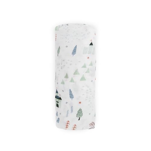 Image of Little Unicorn Deluxe Swaddle | Single | 100% Rayon Muslin from Bamboo | Super Soft | Newborns and Infants | Large 47 inch x 47 inch | Machine Washable (Dragon Days)