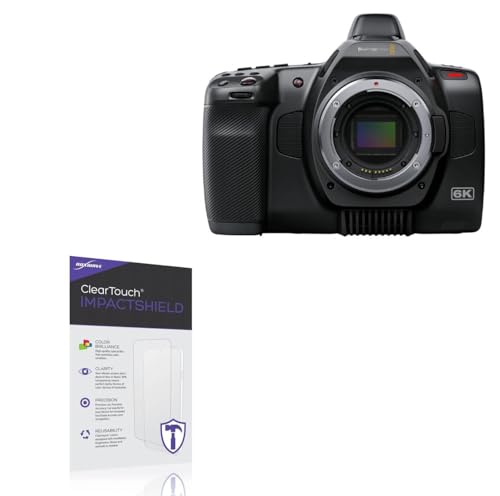 BoxWave Screen Protector Compatible with Blackmagic Pocket Cinema Camera 6K G2 - ClearTouch ImpactShield (2-Pack), Impenetrable Screen Protector Flexible Film