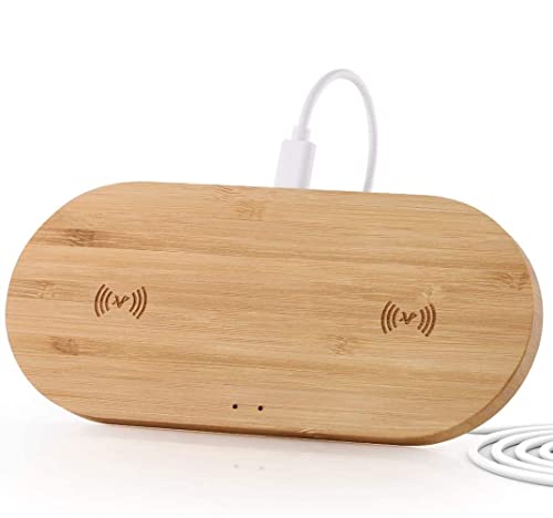 Amazon.co.jp: ワイヤレス充電器 VeeLink Qi認証済 スマホ2台同時充電