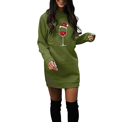 Generisch Kleid Weihnachten Weihnachtskleid Damen Weihnachtsoutfit Weihnachtskleidung Kleid Weihnachten Weihnachtskostüm Weihnachtskleider Mädchen...