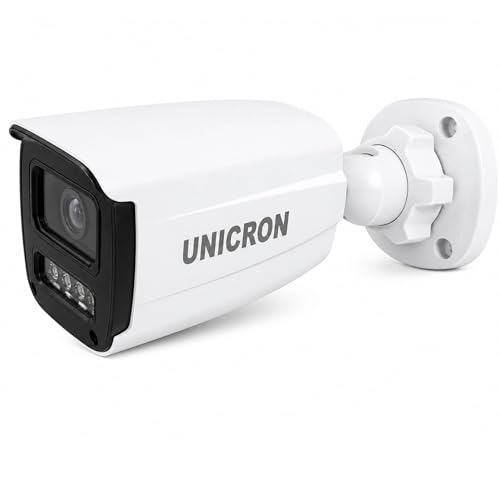 Image of UNICRON 3MP Bullet Security Camera, 10x Digital Zoom, Full Duplex Two-Way Audio, Color Night Vision, Humanoid Alerts, Micro SD & Cloud Storage -Bullet