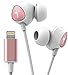 Thore Wired in Ear Headphones for iPhone Xr, Xs Max, iPhone 11, 11 Pro Max Earphones with Mic - Lightning MFi Certified by Apple Earbuds with Remote Microphone + Playback, Volume Control (V100 2019) W