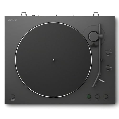 Image of Sony PSLX3BT Full Auto Playback Turntable with Bluetooth Connectivity Black Bundle with Deco Essentials 2YR CPS Enhanced Protection Pack