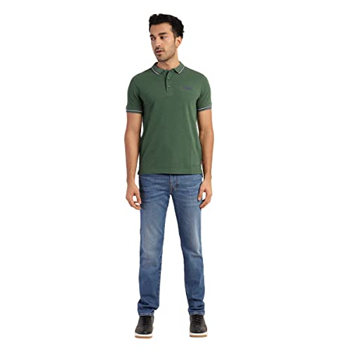 Image of Levi's Men's Cotton Regular Fit Stripes Polo T-Shirt