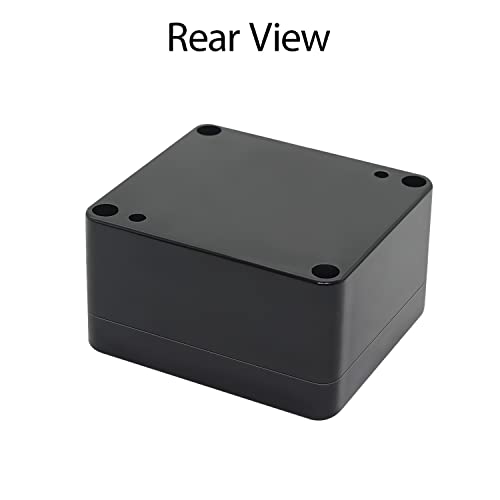 Image of Project Box IP65 Waterproof Dustproof Junction Box ABS Plastic Enclosure Box for Electronics Black Outdoor Project 2.48 inchx 2.28 inchx 1.37 inch(63 x 58 x 35 mm)(2Pcs)
