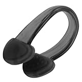 ERYUE Protecteur de Pince Nez de Natation en Silicone Souple et Imperméable pour Le Surf et Les Débutants, Matériau PC Non Toxique, adapté à Diverses Occasions (Noir)