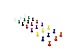 Colorful Push Pin Magnets - Small Pawn Tumb Tacks for Refrigerator, Whiteboard, Chalkboard - Multicolor Class Markerboard, Office, Map Magnets