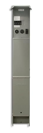Midwest RV Pedestal - 50/30/20 Amp GFCI - Direct Bury - U075CP6010 ...