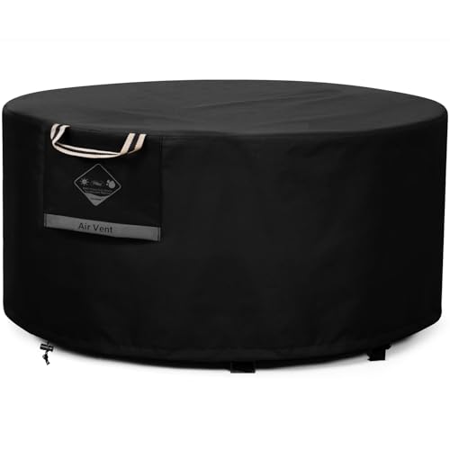 QH.HOME Fire Pit Cover Round Super Waterproof, 44