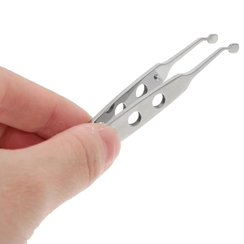 Pinzas para Masaje de Párpados HOMSFOU de Acero Inoxidable y Compactas 4