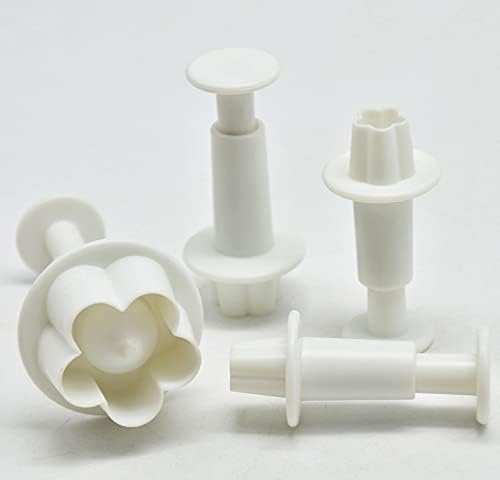 WOIWO Juego de 4 Moldes de Flores de 5 Pétalos para Pastelería miniatura 6
