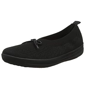Fitflop Uberknit Slip-on ballerina met strik, damesschoenen