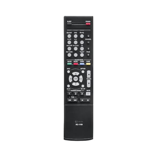 Image of 7SEVEN Compatible for Denon Home Theatre Amplifier Sound System Remote Control of RC-1169 and Replacement Remote for AVR-E300 AVR-E400 AVR-1513 AVR-1613 AVR-1913 AVR-X2000 AVR-X1000 Model