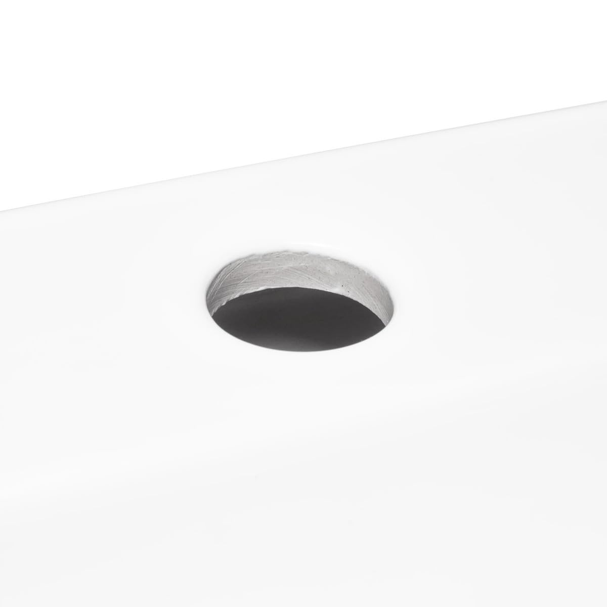 Lavabo suspendu de qualité supérieure Brevis | Dimensions compactes 43x30x13cm | Trou pour robinetterie inclus | Design élégant pour salle de bain moderne | Brevis SATBRE4330R