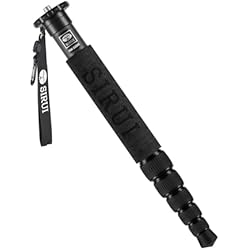 Monopie Manfrotto 290 Monopié SIRUI AM-326M, Fibra de Carbono de 6 Secciones, Compacto, Ligero, portátil, de Gran Capacidad de Carga, monopie de Viaje Multifuncional con brújula, bastón de Trekking para Caminar