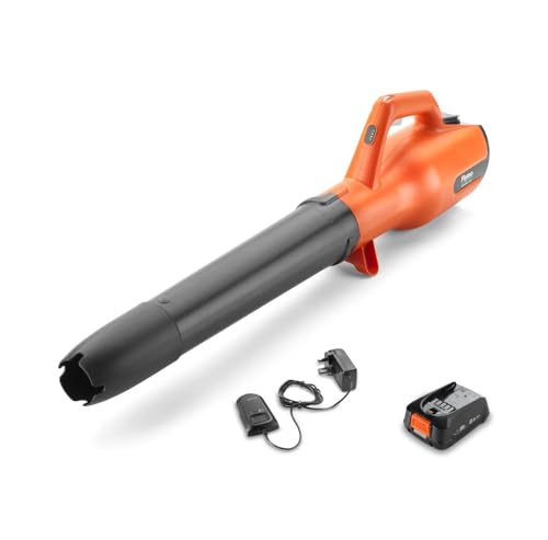 Flymo 18V EasiClear 100 Cordless Garden Blower Kit - With 18V POWER FOR ALL Battery and Charger Included, For Clearing Patios and Gardens of Leaves, Controllable Airflow, Variable Speed