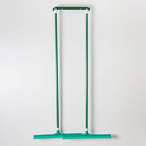 Image of SPARTA 3656709 Plastic Floor Squeegee, Shower Squeegee, Heavy Duty Squeegee With Rubber Blade For Windows, Glass, Shower Doors, Floors, Windshields, 20 Inches, Green, (Pack of 6)